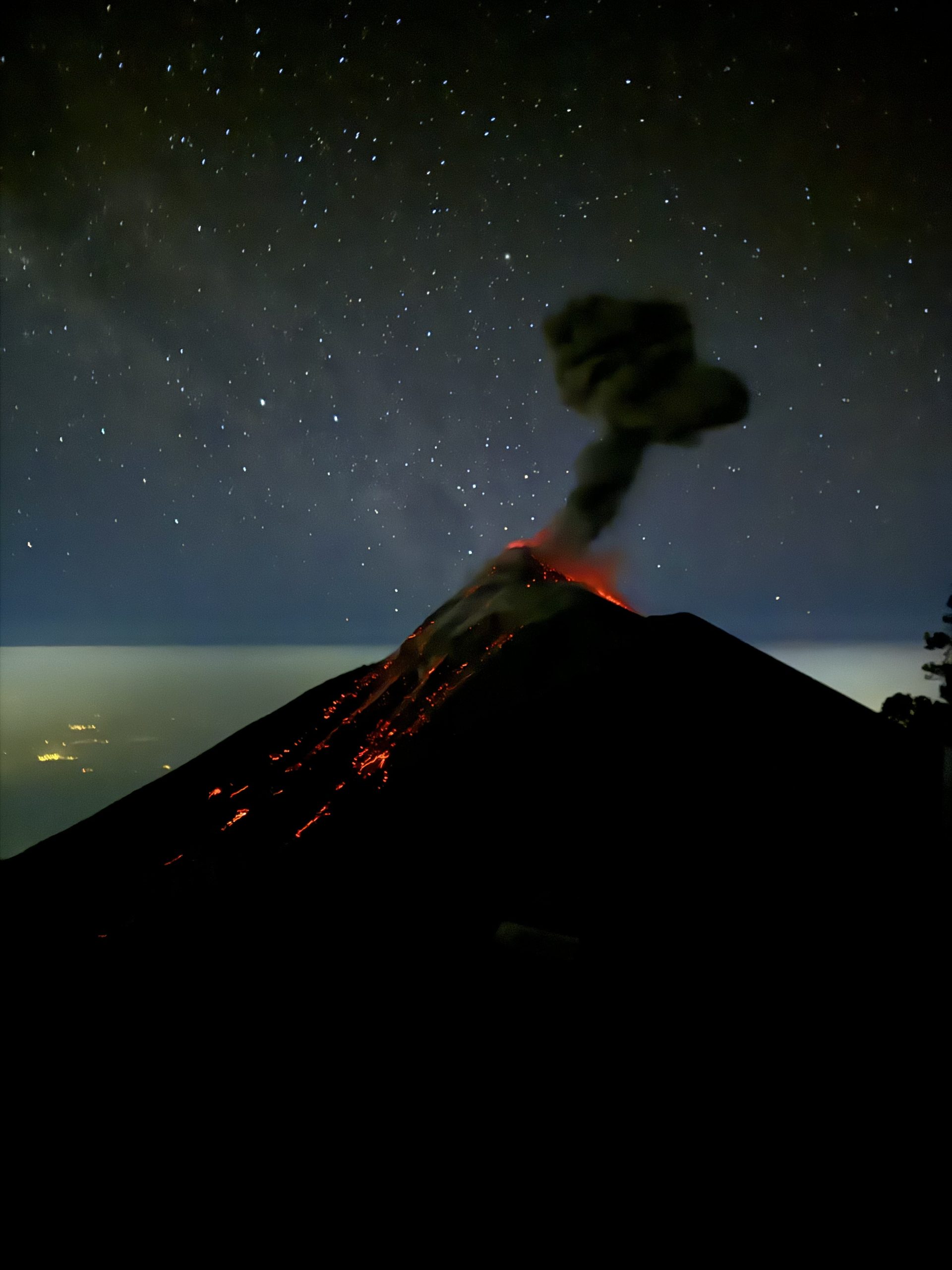 Acatenango volcano hike fuego